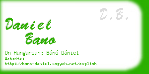 daniel bano business card