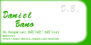 daniel bano business card